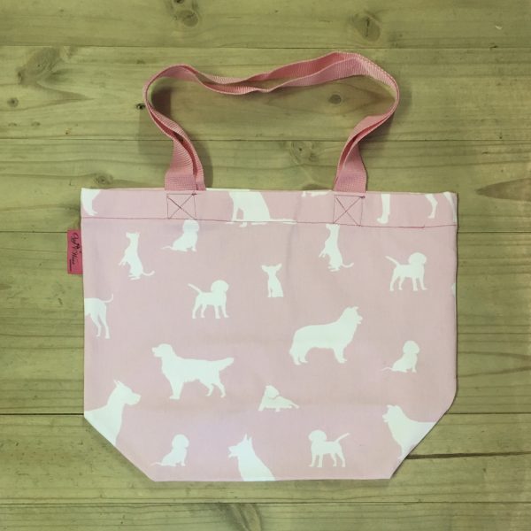 Shopping Bag - Canvas Dog Pink