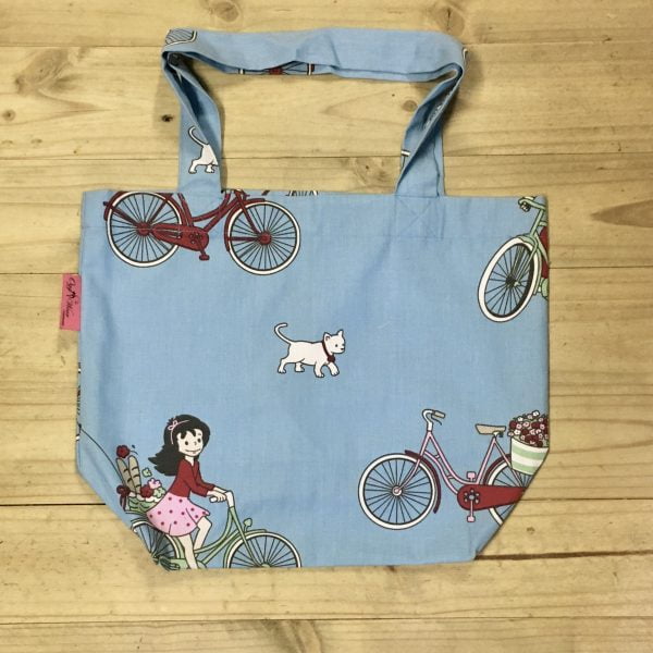 Shopping Bag - Canvas Bicycles Blue
