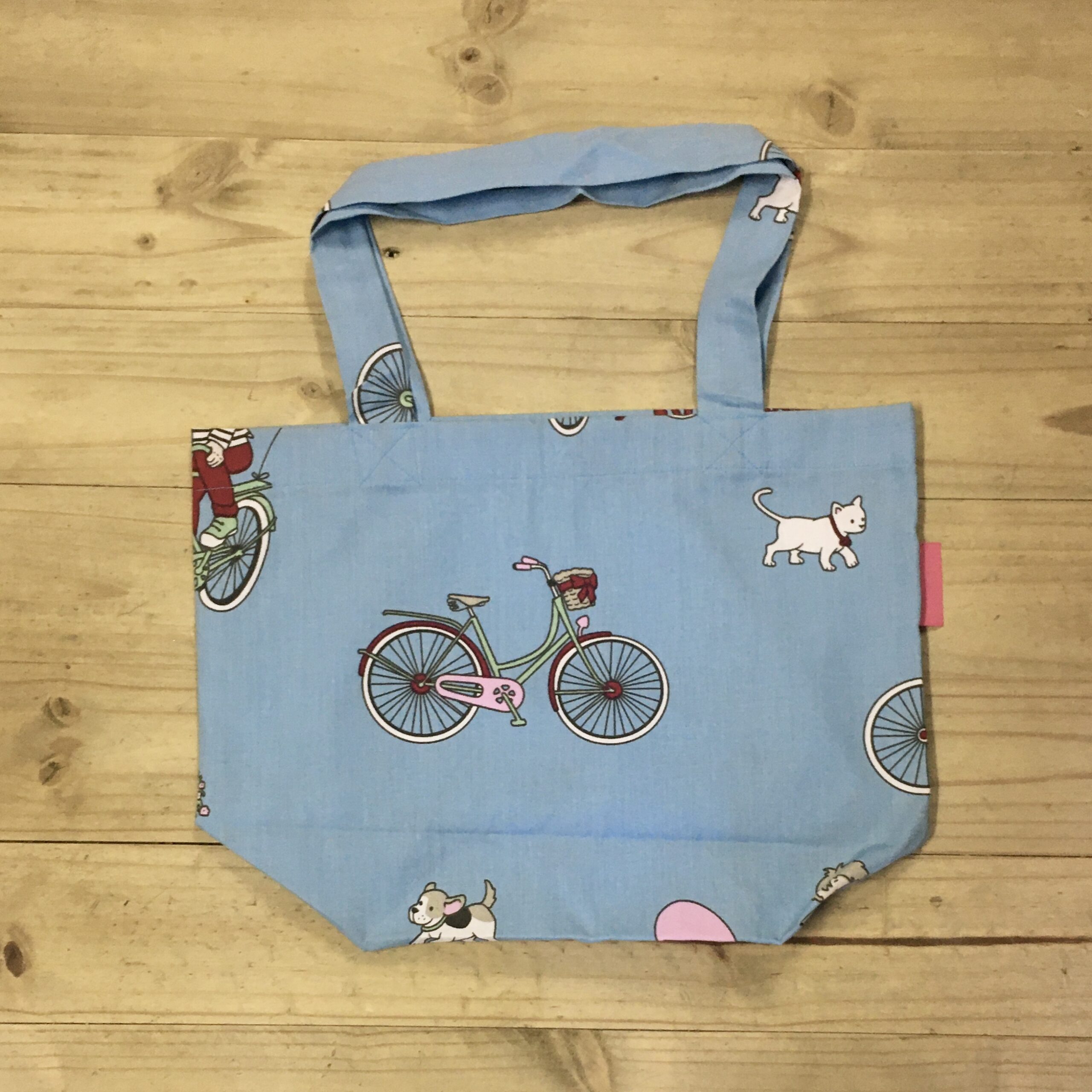 Shopping Bag - Canvas Bicycles Blue - Image 2
