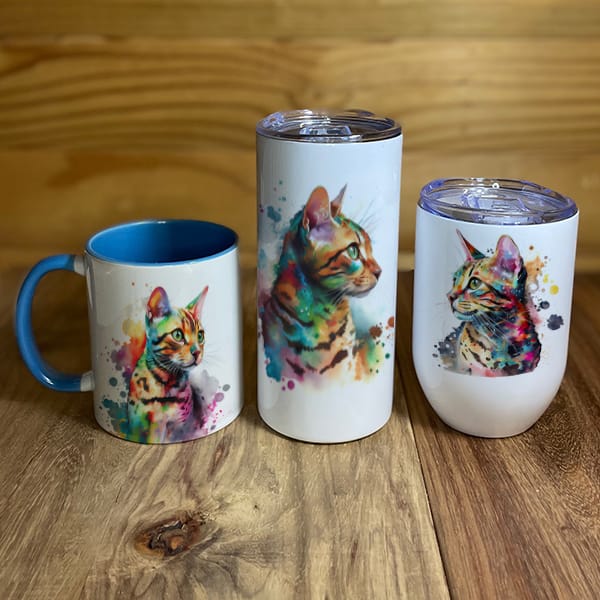 Bengal Cat Mugs and Tumblers