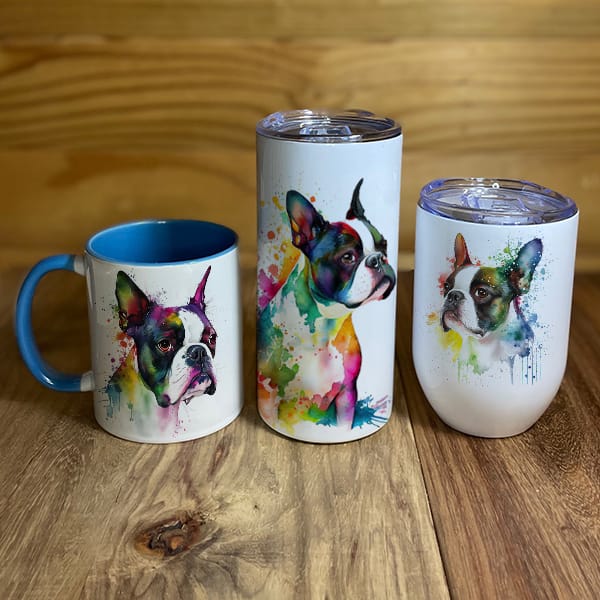 Boston Terrier Mugs and Tumblers