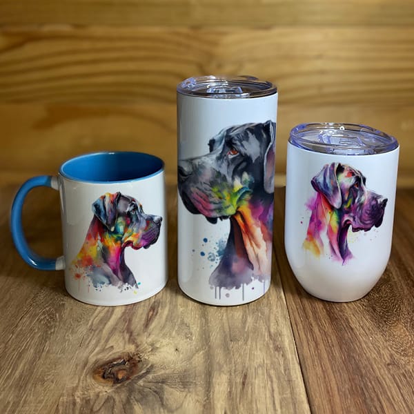 Great Dane Mugs and Tumblers