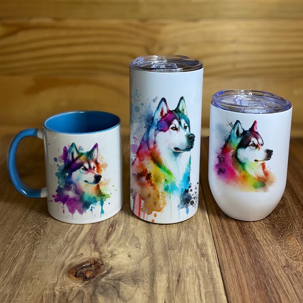 Husky Mugs and Tumblers