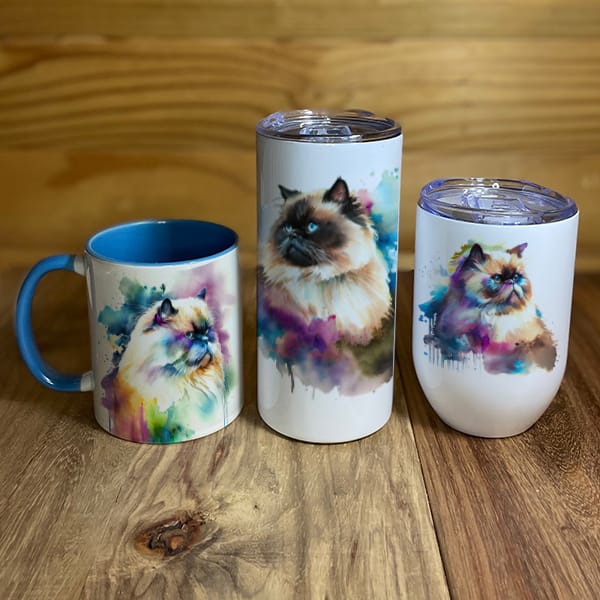 Himalayan Cat Mugs and Tumblers
