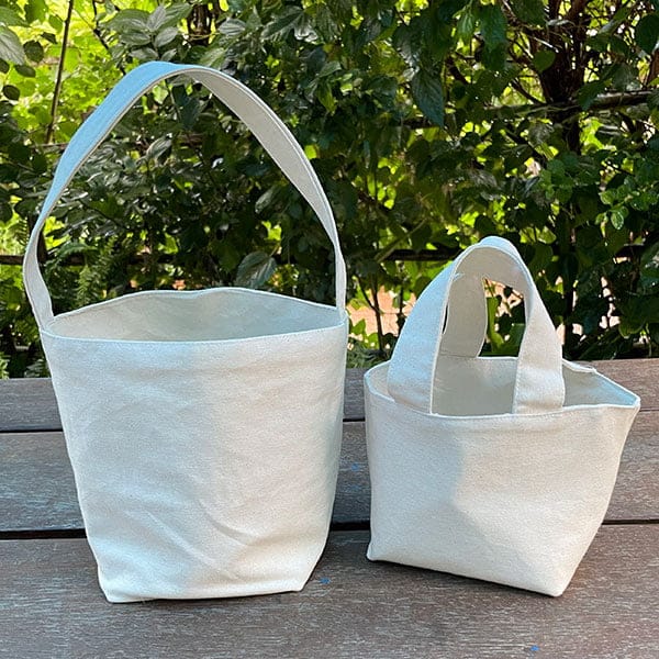 Cotton - Blank Fabric Baskets and Shoppers