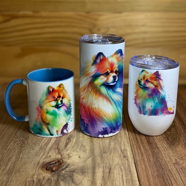 Pomeranian Mugs and Tumblers