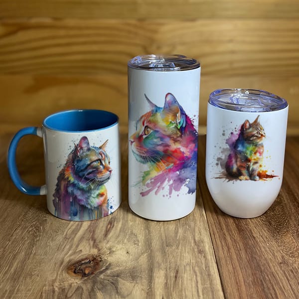 Tabby Cat Mugs and Tumblers